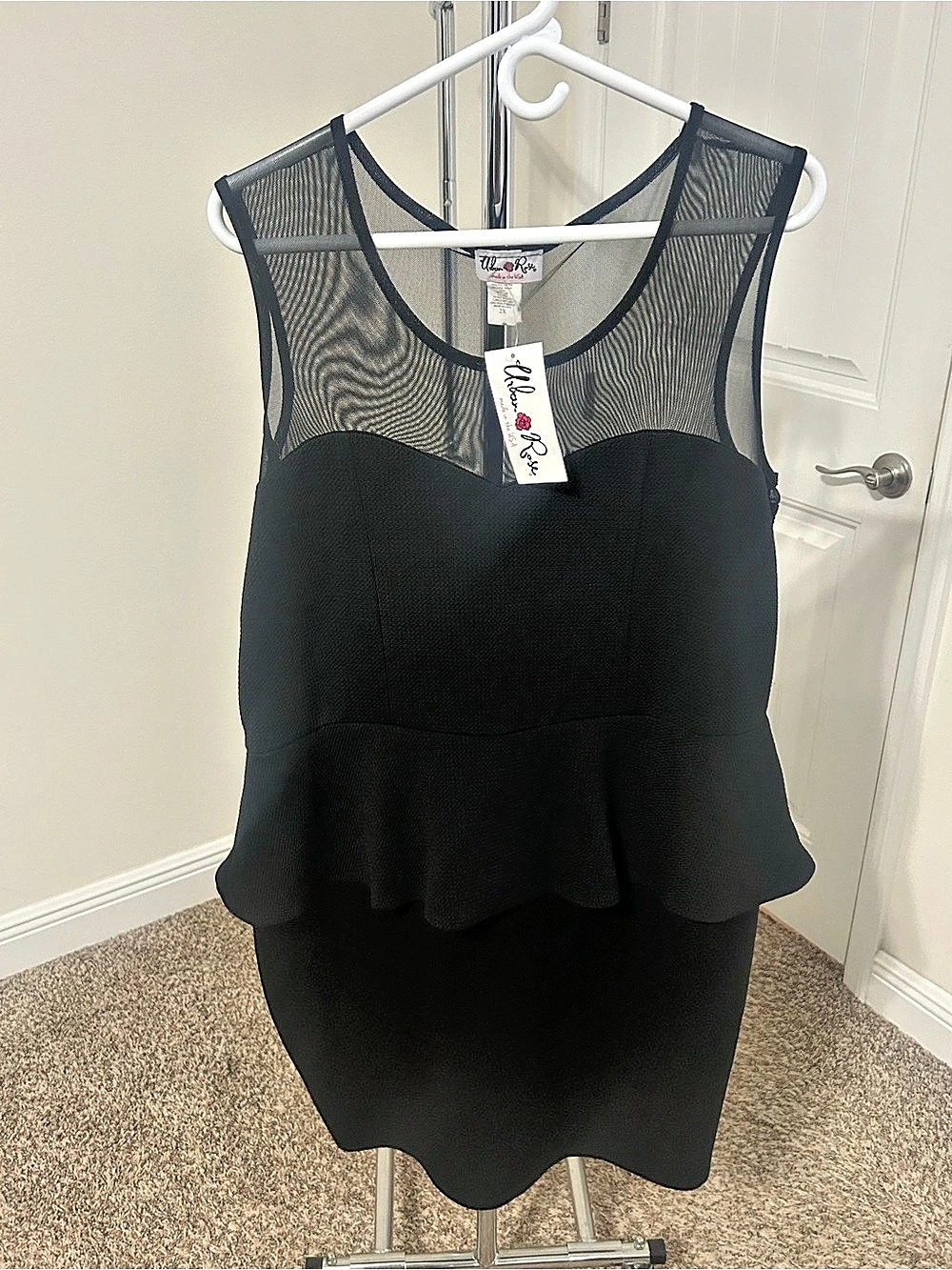 Urban Rose Mesh Dress Size Medium NWT